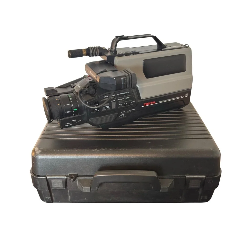 Panasonic AG-400 S-VHS Reporter Camcorder Vintage Digital CCD Camera Tested READ